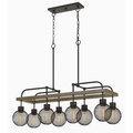 Cal Lighting 60W X 8 Forio Metal Chandelier With Mesh Round Shade FX-3695-8